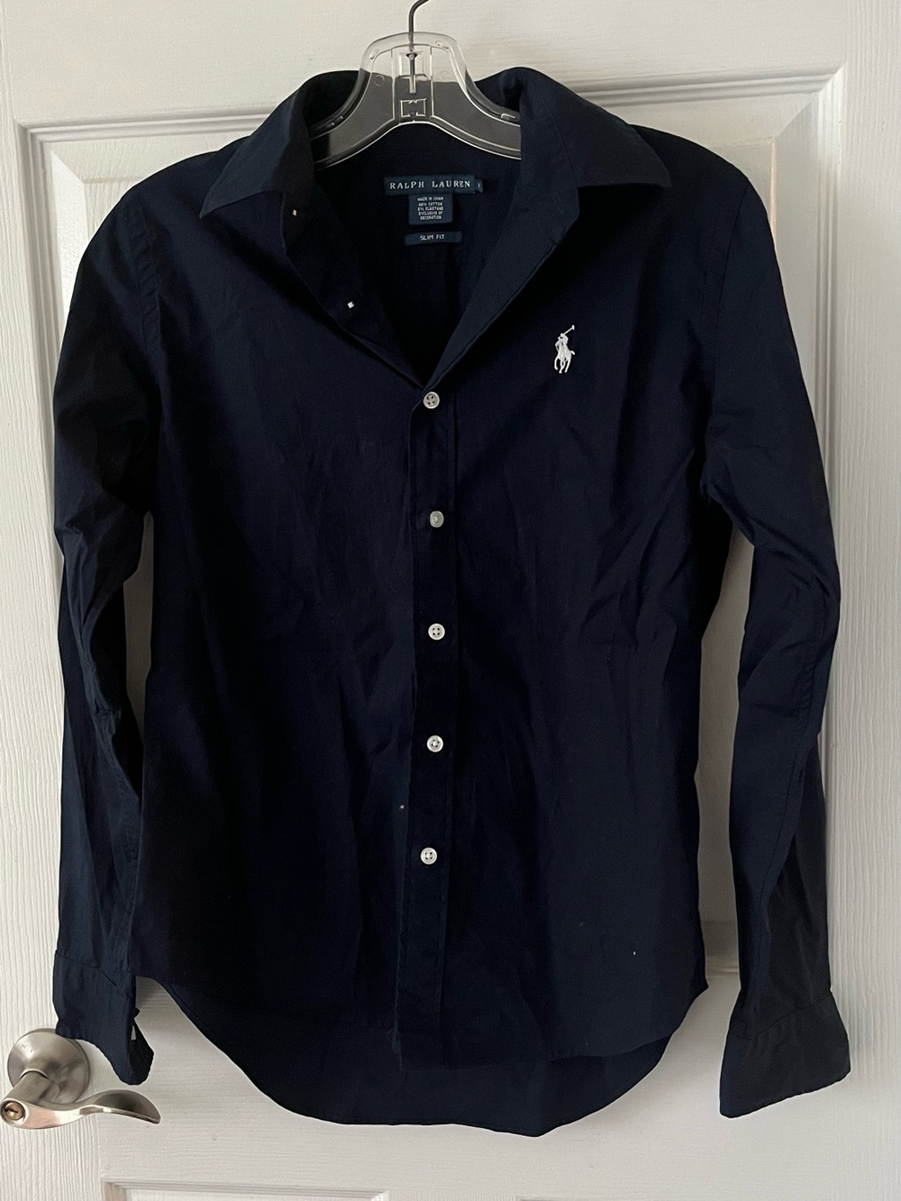 Ralph Lauren Navy Black Button-Down Shirt